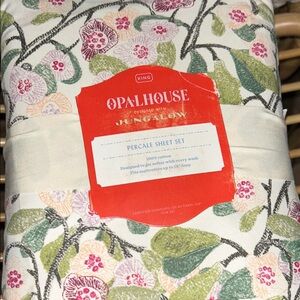 Opalhouse Jungalow King 100% Cotton Percale Autumn Blossom Sheet Set